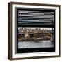 View from the Window - NYC City Bridge-Philippe Hugonnard-Framed Photographic Print