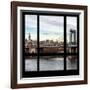 View from the Window - NYC City Bridge-Philippe Hugonnard-Framed Photographic Print