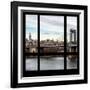 View from the Window - NYC City Bridge-Philippe Hugonnard-Framed Photographic Print