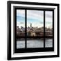 View from the Window - NYC City Bridge-Philippe Hugonnard-Framed Photographic Print