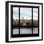 View from the Window - NYC City Bridge-Philippe Hugonnard-Framed Photographic Print