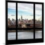 View from the Window - NYC City Bridge-Philippe Hugonnard-Mounted Photographic Print