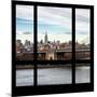 View from the Window - NYC City Bridge-Philippe Hugonnard-Mounted Photographic Print