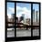 View from the Window - NYC Skyline and Brooklyn Bridge-Philippe Hugonnard-Mounted Photographic Print