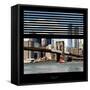 View from the Window - NYC Skyline and Brooklyn Bridge-Philippe Hugonnard-Framed Stretched Canvas