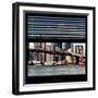 View from the Window - NYC Skyline and Brooklyn Bridge-Philippe Hugonnard-Framed Photographic Print