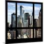 View from the Window - NYC Skyscrapers-Philippe Hugonnard-Mounted Photographic Print