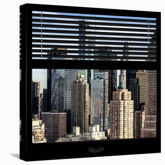 View from the Window - NYC Skyscrapers-Philippe Hugonnard-Stretched Canvas