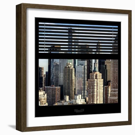 View from the Window - NYC Skyscrapers-Philippe Hugonnard-Framed Photographic Print