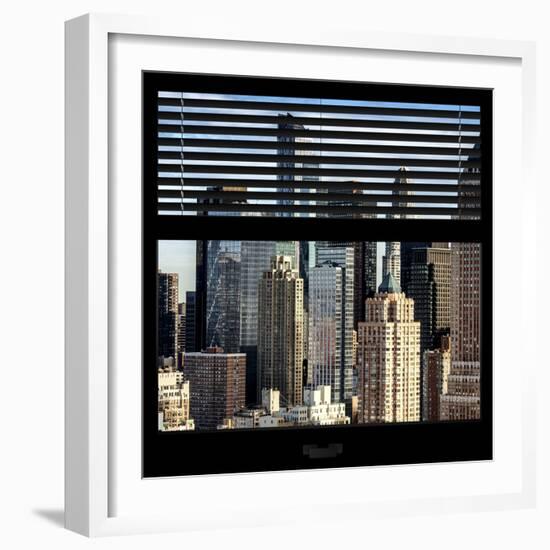 View from the Window - NYC Skyscrapers-Philippe Hugonnard-Framed Photographic Print