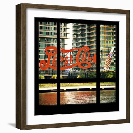 View from the Window - NYC Urban Sign-Philippe Hugonnard-Framed Photographic Print