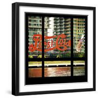 View from the Window - NYC Urban Sign-Philippe Hugonnard-Framed Photographic Print