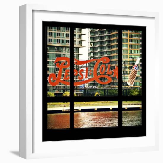 View from the Window - NYC Urban Sign-Philippe Hugonnard-Framed Photographic Print