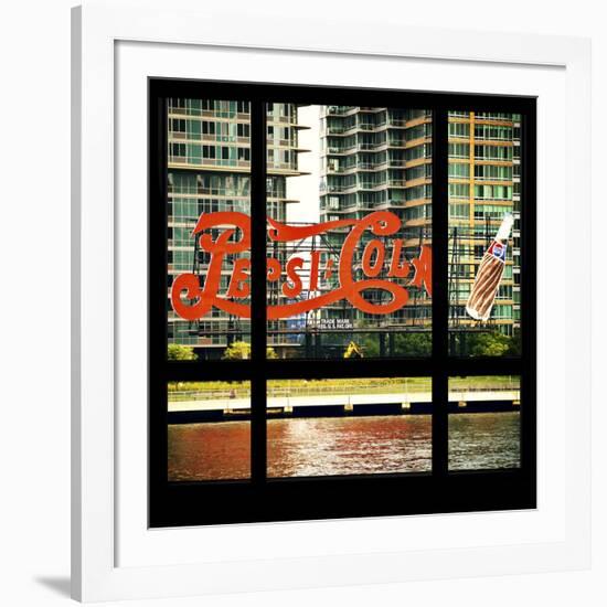 View from the Window - NYC Urban Sign-Philippe Hugonnard-Framed Photographic Print