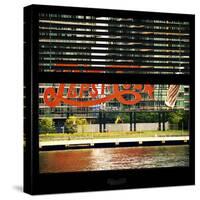 View from the Window - NYC Urban Sign-Philippe Hugonnard-Stretched Canvas