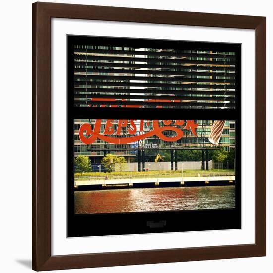 View from the Window - NYC Urban Sign-Philippe Hugonnard-Framed Photographic Print