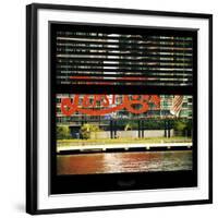 View from the Window - NYC Urban Sign-Philippe Hugonnard-Framed Photographic Print