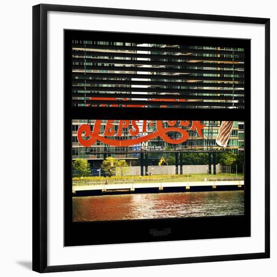 View from the Window - NYC Urban Sign-Philippe Hugonnard-Framed Photographic Print