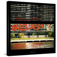 View from the Window - NYC Urban Sign-Philippe Hugonnard-Stretched Canvas