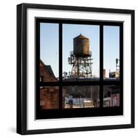 View from the Window - NYC Water Tank-Philippe Hugonnard-Framed Photographic Print