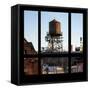 View from the Window - NYC Water Tank-Philippe Hugonnard-Framed Stretched Canvas