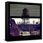 View from the Window - NYC Water Tank-Philippe Hugonnard-Framed Stretched Canvas