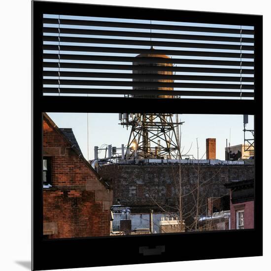 View from the Window - NYC Water Tank-Philippe Hugonnard-Mounted Photographic Print