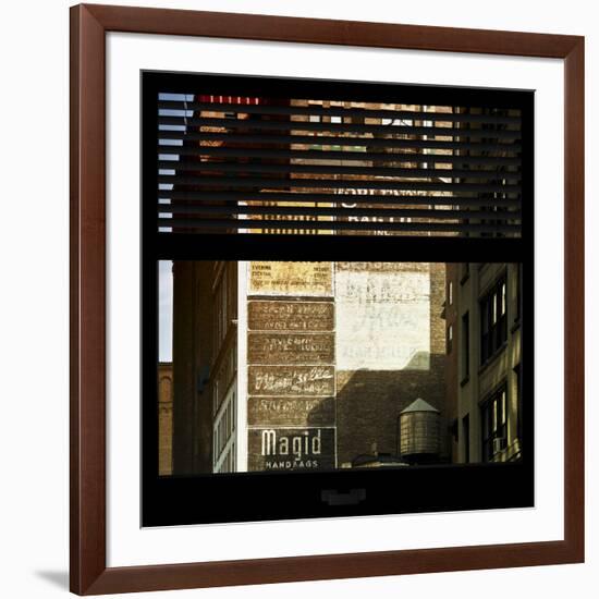 View from the Window - Old Facade - NYC-Philippe Hugonnard-Framed Photographic Print