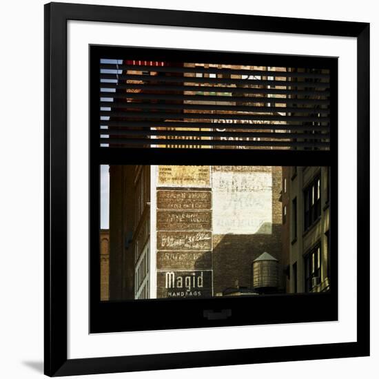 View from the Window - Old Facade - NYC-Philippe Hugonnard-Framed Photographic Print