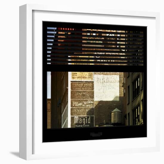 View from the Window - Old Facade - NYC-Philippe Hugonnard-Framed Photographic Print