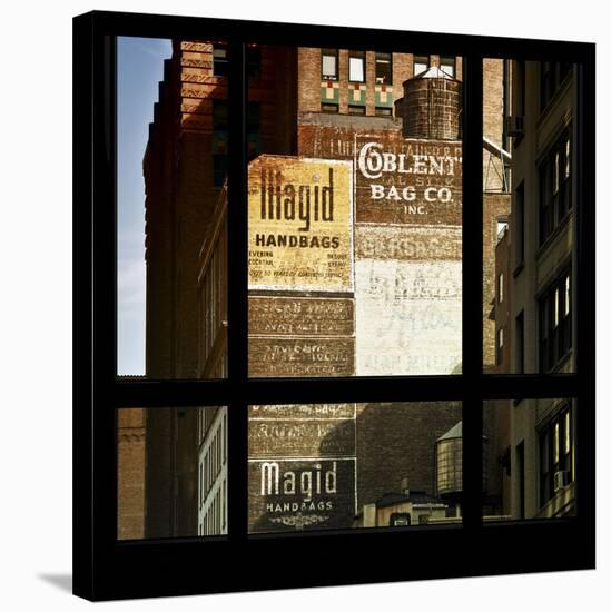 View from the Window - Old Facade - NYC-Philippe Hugonnard-Stretched Canvas