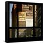 View from the Window - Old Facade - NYC-Philippe Hugonnard-Framed Stretched Canvas