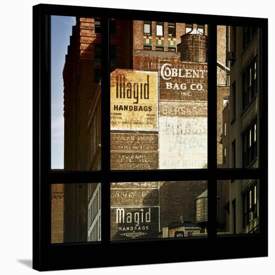 View from the Window - Old Facade - NYC-Philippe Hugonnard-Stretched Canvas