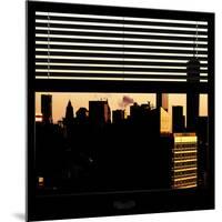 View from the Window - One World Trade Center at Sunset-Philippe Hugonnard-Mounted Photographic Print