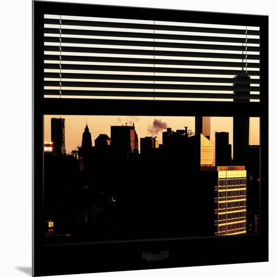 View from the Window - One World Trade Center at Sunset-Philippe Hugonnard-Mounted Photographic Print