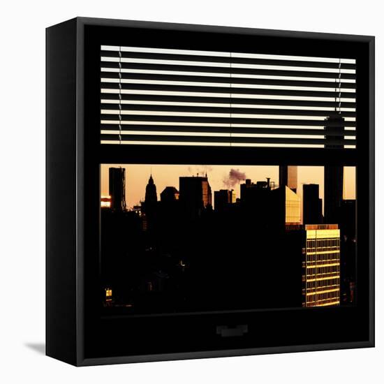 View from the Window - One World Trade Center at Sunset-Philippe Hugonnard-Framed Stretched Canvas