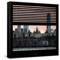 View from the Window - One World Trade Center at Sunset-Philippe Hugonnard-Framed Stretched Canvas