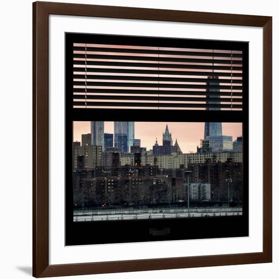 View from the Window - One World Trade Center at Sunset-Philippe Hugonnard-Framed Photographic Print