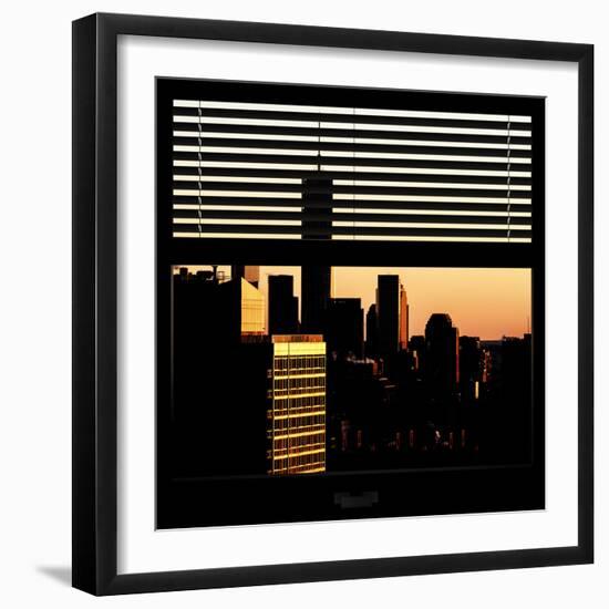 View from the Window - One World Trade Center at Sunset-Philippe Hugonnard-Framed Photographic Print