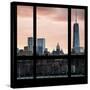 View from the Window - One World Trade Center at Sunset-Philippe Hugonnard-Stretched Canvas