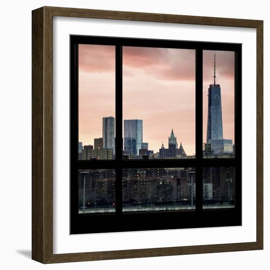 View from the Window - One World Trade Center at Sunset-Philippe Hugonnard-Framed Photographic Print