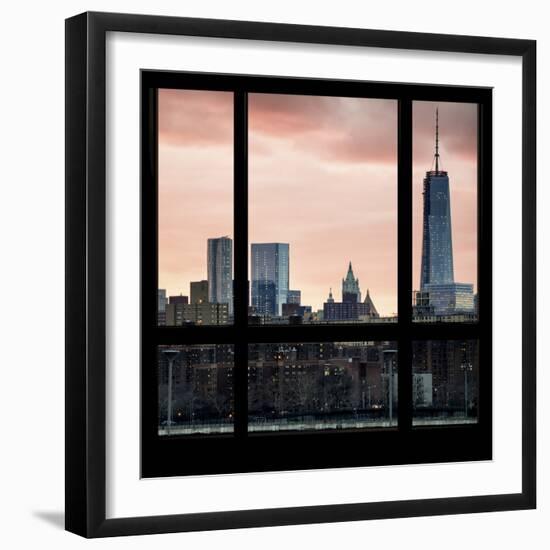 View from the Window - One World Trade Center at Sunset-Philippe Hugonnard-Framed Photographic Print