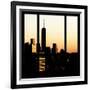 View from the Window - One World Trade Center at Sunset-Philippe Hugonnard-Framed Photographic Print