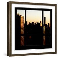 View from the Window - One World Trade Center at Sunset-Philippe Hugonnard-Framed Photographic Print