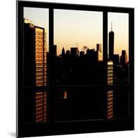 View from the Window - One World Trade Center at Sunset-Philippe Hugonnard-Mounted Photographic Print