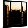 View from the Window - One World Trade Center at Sunset-Philippe Hugonnard-Mounted Photographic Print