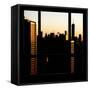 View from the Window - One World Trade Center at Sunset-Philippe Hugonnard-Framed Stretched Canvas