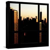 View from the Window - One World Trade Center at Sunset-Philippe Hugonnard-Stretched Canvas