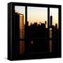 View from the Window - One World Trade Center at Sunset-Philippe Hugonnard-Framed Stretched Canvas