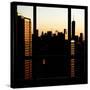 View from the Window - One World Trade Center at Sunset-Philippe Hugonnard-Stretched Canvas